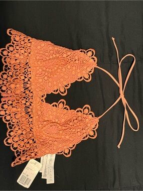 NWT Forever 21 Mauve Lace Halter Bralette